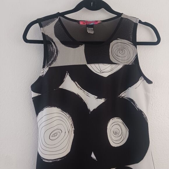 Desigual sleeveless mesh top circle desing dress size M - Picture 2 of 6